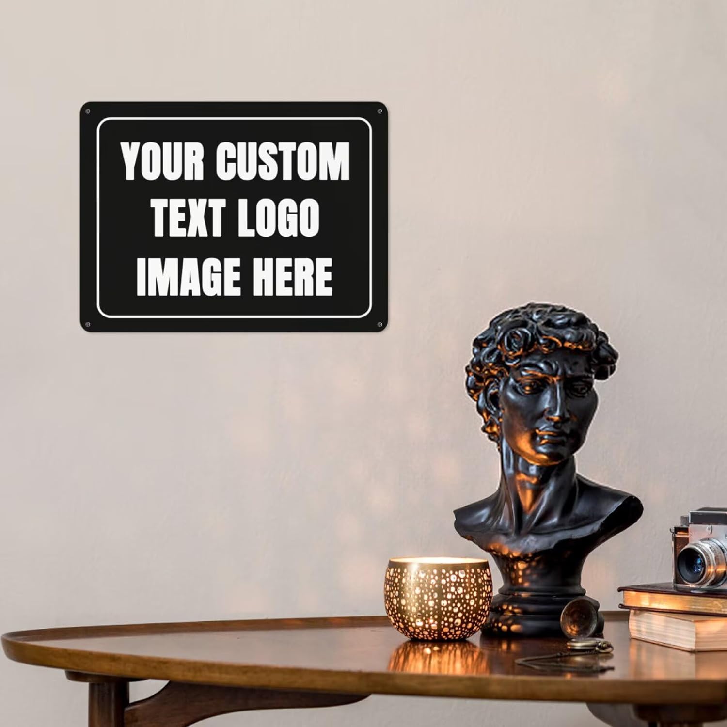 Home Office Logo - Aangepast bord Gepersonaliseerde metalen bord Aangepaste