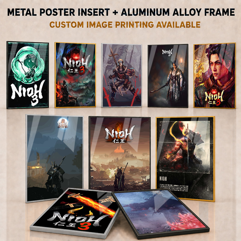 Home Office Room Inspiration - Nioh metalen posters met een frame