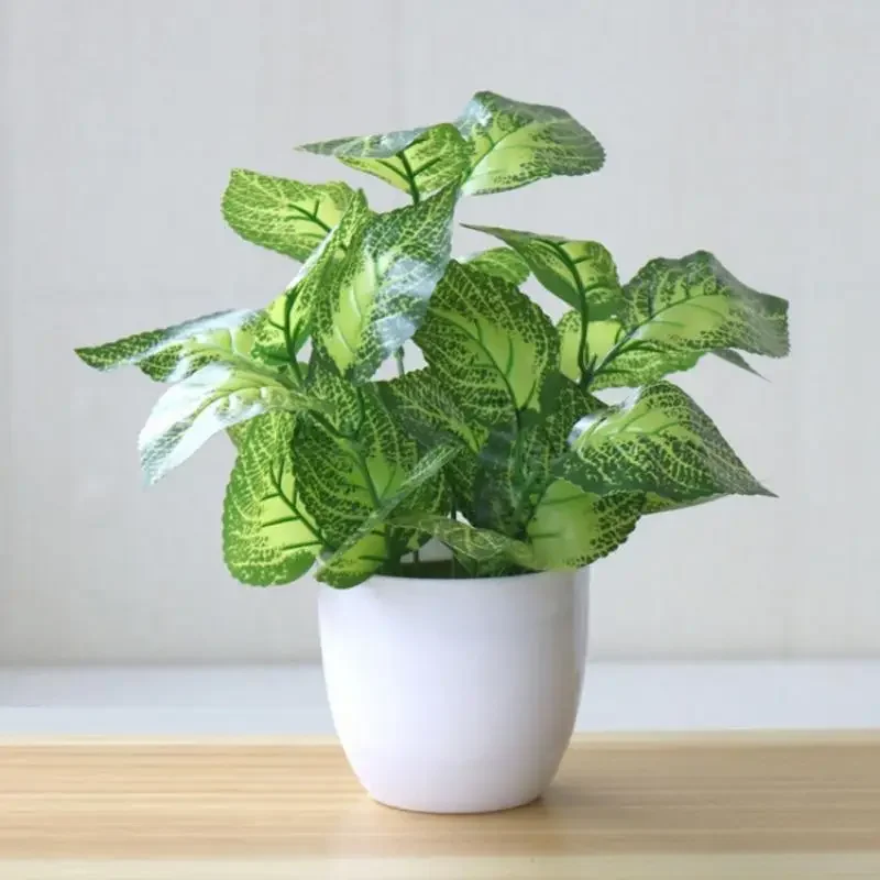 Home Office Layout - Kunstplanten, bonsai, nepplanten, decoratieve accessoires voor