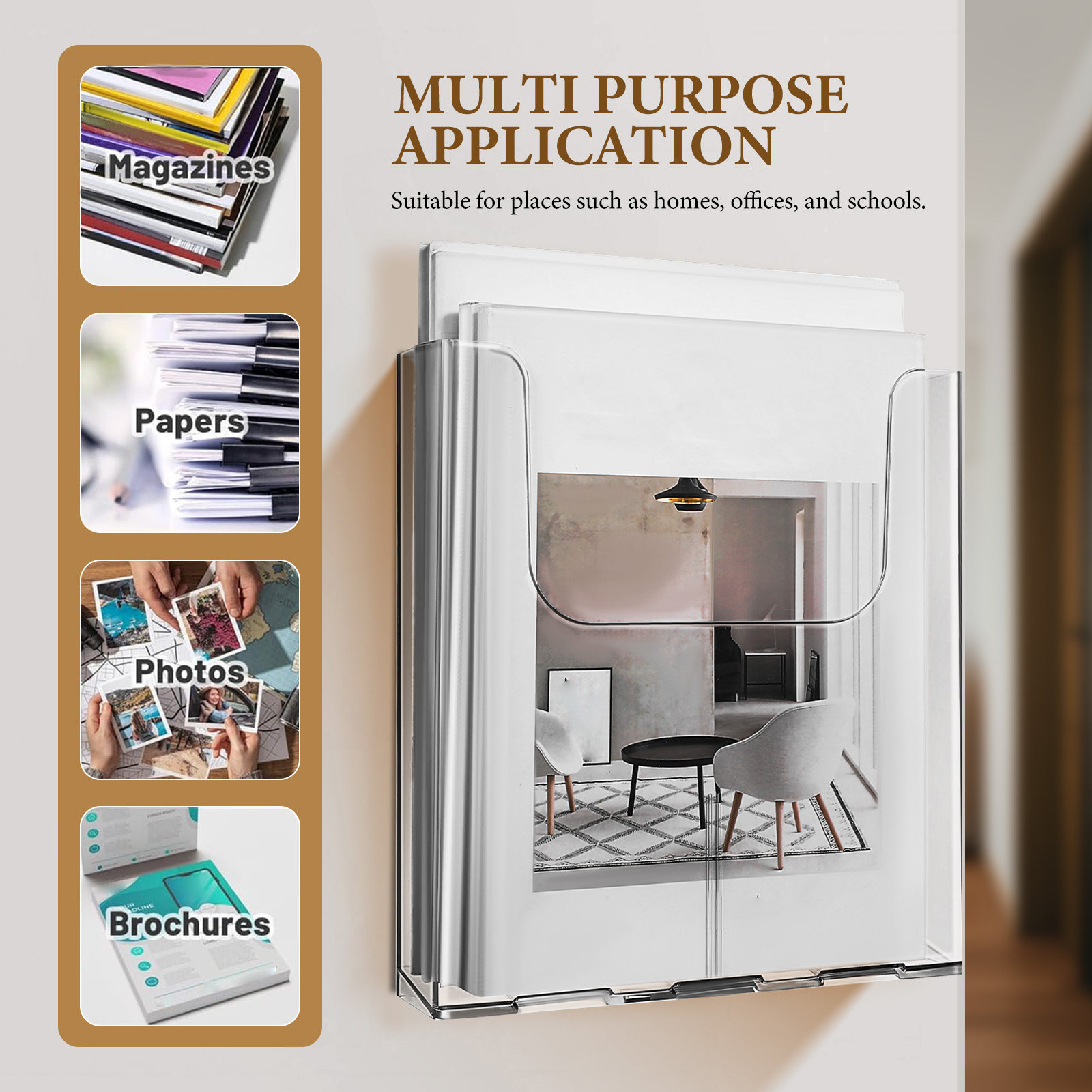 4 stuks acryl tijdschriftenhou - Document Holder Stand recensie en prijs