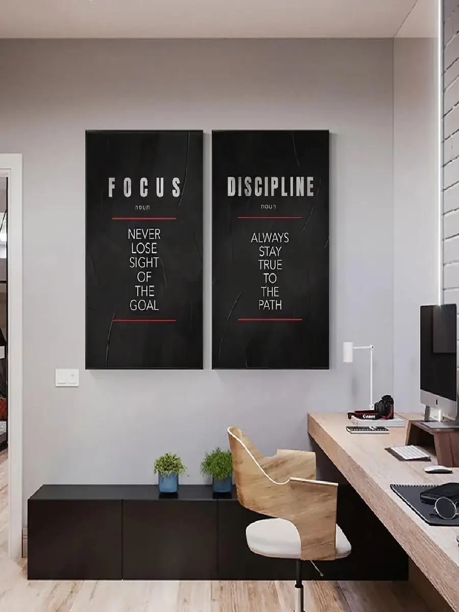 Poster met de definities van d - Home Office Room Inspiration recensie en prijs