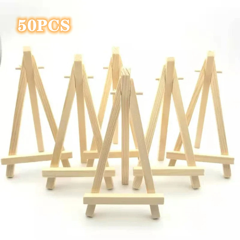 50/10 stks Hout Mini Schilders - Document Holder Stand recensie en prijs